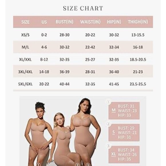 FeelinGirl Shapewear Bodysuit for Women Tummy Control Body Shaper Seamless Shape - Picture 4 of 5